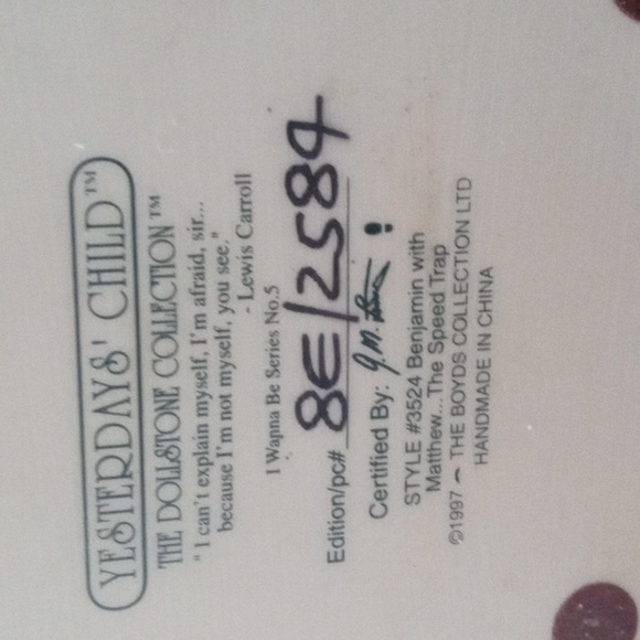 Yesterday's Child The doll stone collection # 8E/2584 - Picture 4 of 14